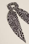 Oasis Leopard Clash Print Long Tie Scrunchie thumbnail 2