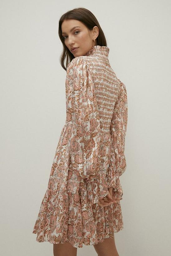 Oasis Shirred Floral Printed Flippy Dress 3