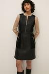 Oasis Leather And Suede Patched Dress thumbnail 2