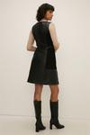 Oasis Leather And Suede Patched Dress thumbnail 3