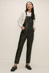 Oasis Faux Leather Dungaree thumbnail 1