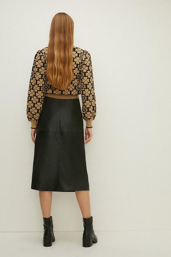 Oasis Rachel Stevens Leather Split Detail Skirt 3
