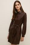 Oasis Faux Leather Belted Shirt Dress thumbnail 2