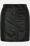 Oasis Seam Detail Faux Leather Mini Skirt thumbnail 4