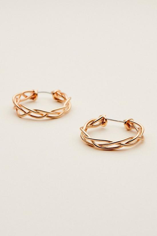 Oasis Small Twisted Hoops 1