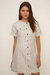Oasis Mono Tweed Short Sleeve Tailored Dress thumbnail 2
