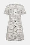 Oasis Mono Tweed Short Sleeve Tailored Dress thumbnail 5