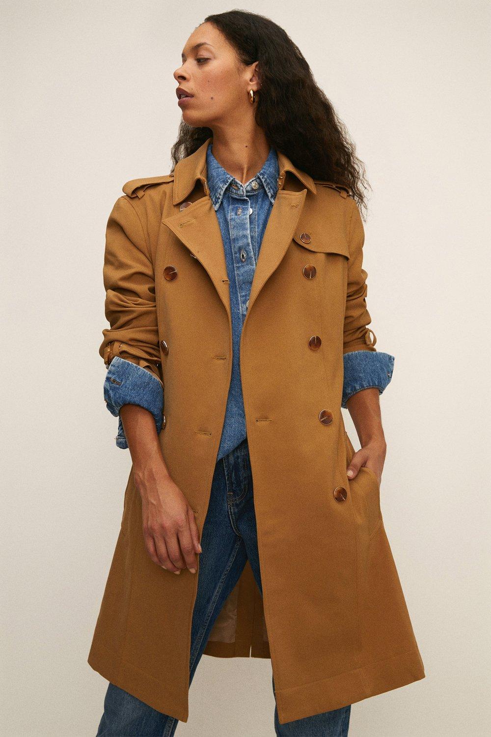 Jackets & Coats | Classic Double Breasted Trench | Oasis