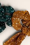 Oasis Spotty Tie Scrunchie 2 Pack thumbnail 2