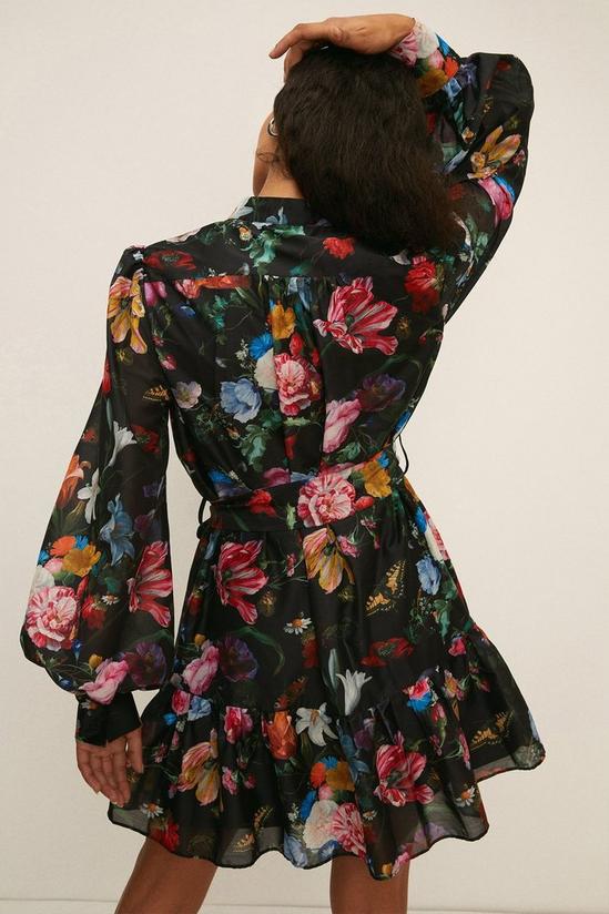Oasis Floral Belted Skater Dress 3