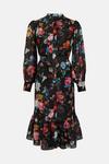 Oasis Petite Floral Belted Midi Dress thumbnail 4