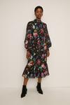 Oasis Floral Belted Midi Dress thumbnail 4
