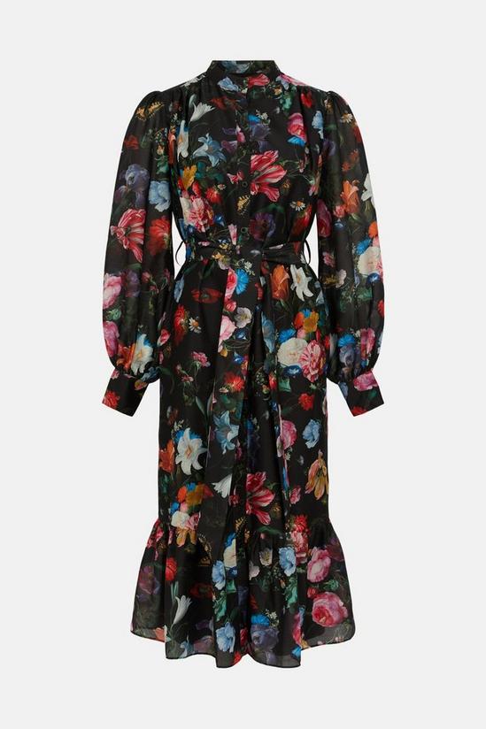 Oasis Floral Belted Midi Dress 5