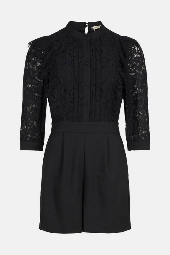 Oasis Lace Ruffle Tailored Playsuit 4