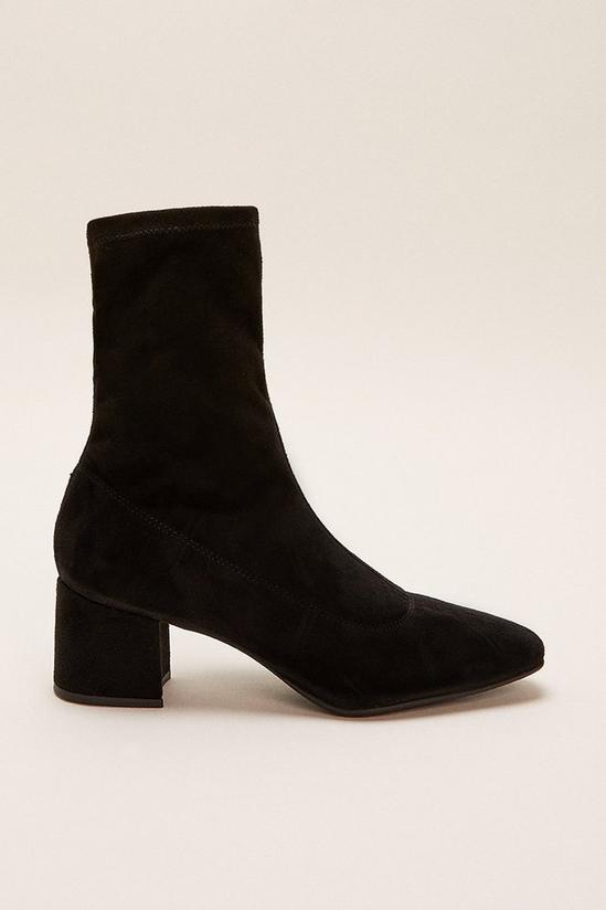 Oasis Block Heeled Pull On High Ankle Sock Boot 1