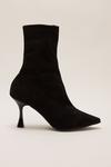 Oasis Pointed Heeled Pull On High Ankle Sock Boot thumbnail 1