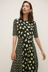 Oasis Slinky Jersey Patched Floral Midi Dress thumbnail 2
