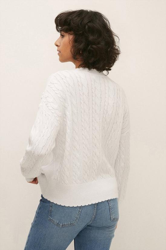 Oasis Bobbled Cable Stitch Jumper 3