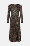 Oasis Slinky Jersey Floral Pleated Midi Dress thumbnail 4