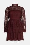 Oasis All Over Lace Tiered Fit And Flare Dress thumbnail 4
