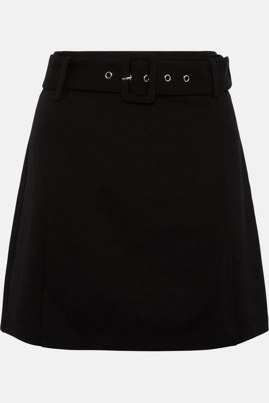Oasis Belted Ponte Mini Skirt 4