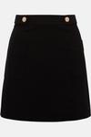 Oasis Rivet Detail Ponte Mini Skirt thumbnail 4