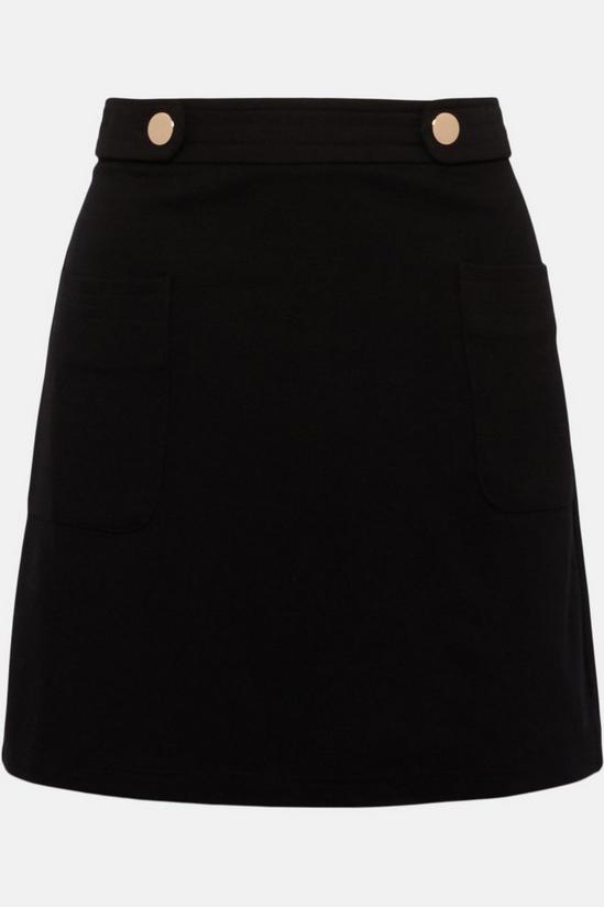 Oasis Rivet Detail Ponte Mini Skirt 4
