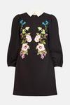Oasis RHS Embroidered Ponte Dress thumbnail 5