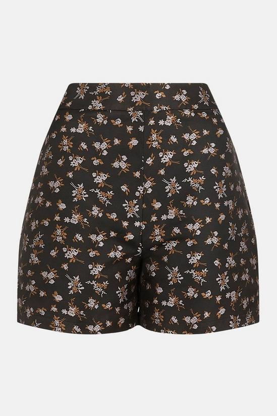 Oasis Floral Jacquard Tailored Shorts 4