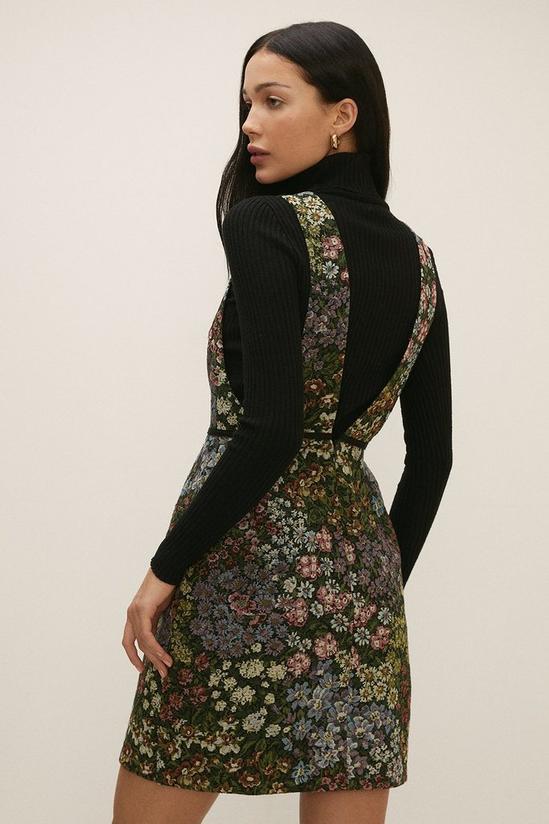 Oasis Tapestry Jacquard Pinafore Dress 3