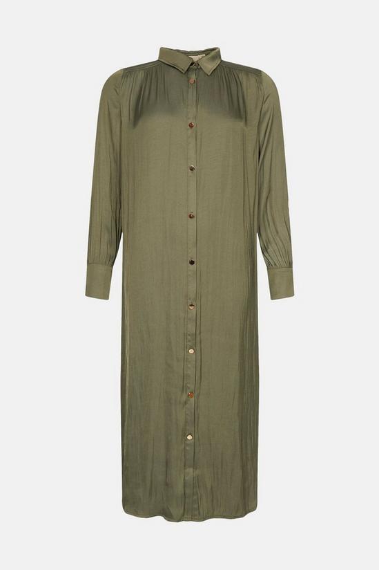 Oasis Rachel Stevens Satin Shirt Dress 4
