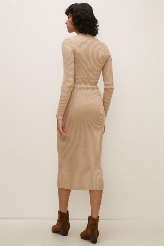 Oasis Rachel Stevens Rib Detail Knitted Dress 3