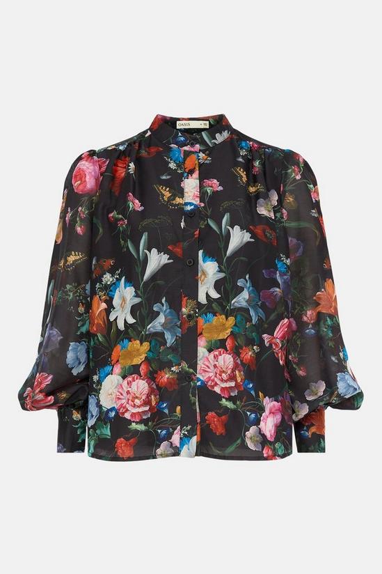 Oasis Floral Button Front Shirt 4
