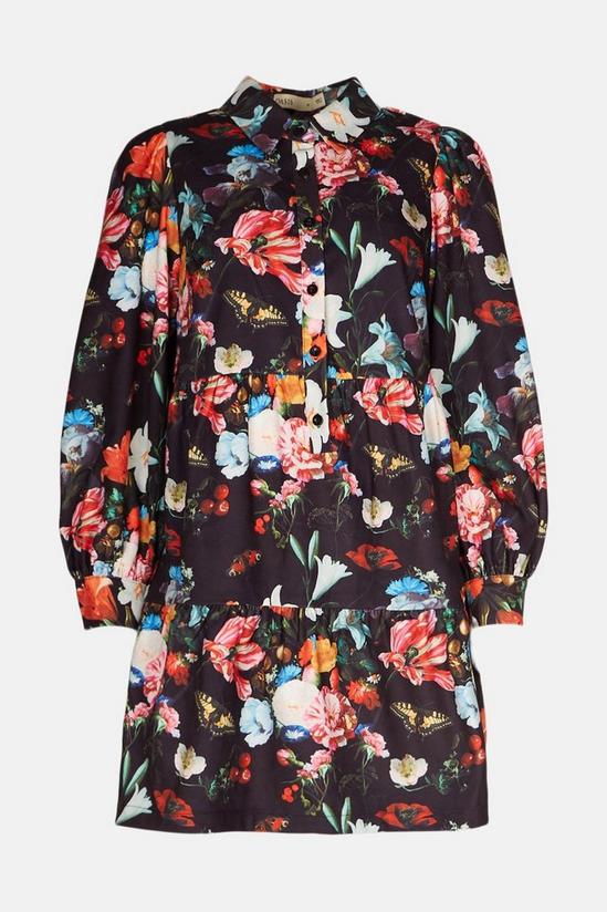 Oasis Tiered Cord Floral Butterfly Mini Dress 4