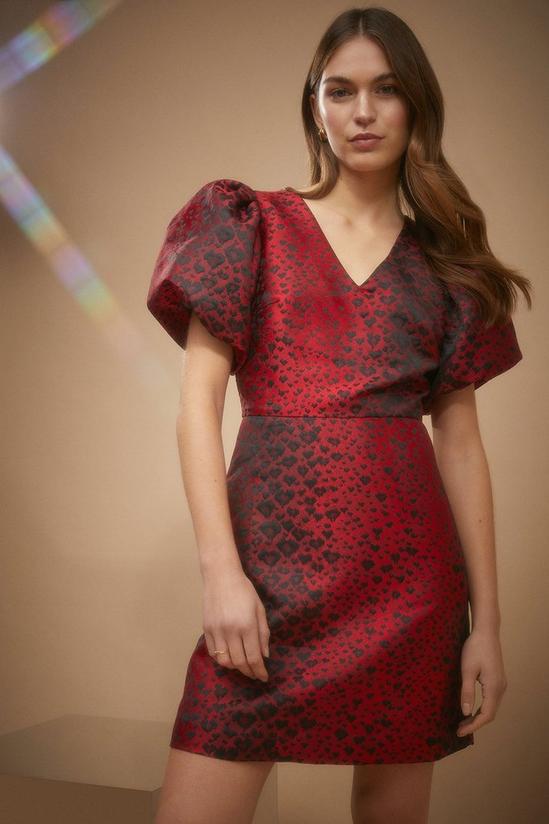 Oasis Animal Tailored Jacquard Mini Dress 2
