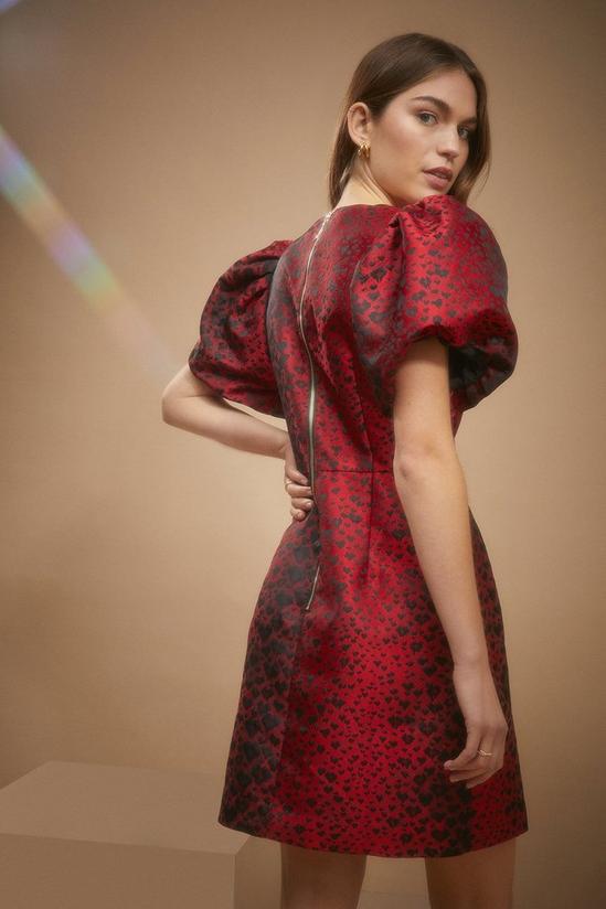 Oasis Animal Tailored Jacquard Mini Dress 3