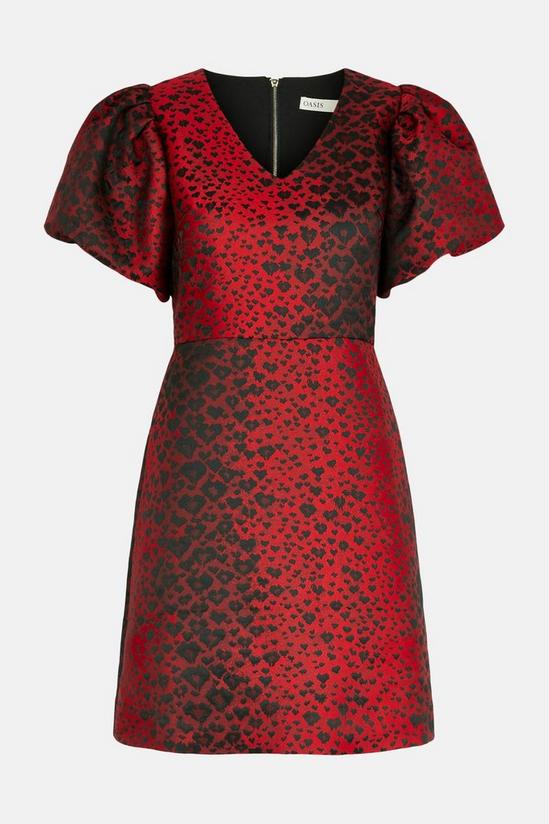 Oasis Animal Tailored Jacquard Mini Dress 4