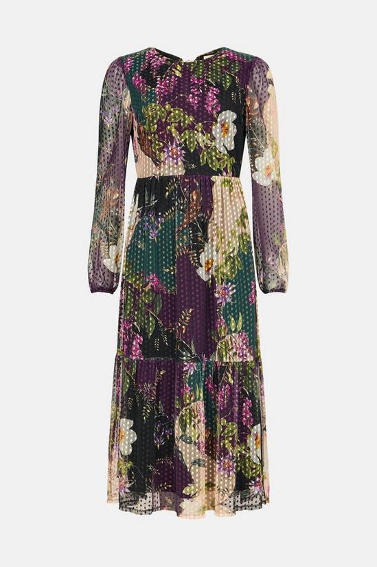 Oasis RHS Dobby Mesh Floral Tiered Midi Dress 5