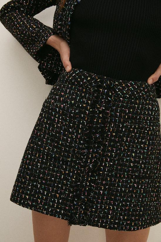 Oasis Premium Multi Colour Tweed Skirt 2