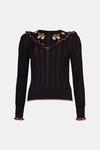 Oasis RHS Embroidered Ruffle Jumper thumbnail 4