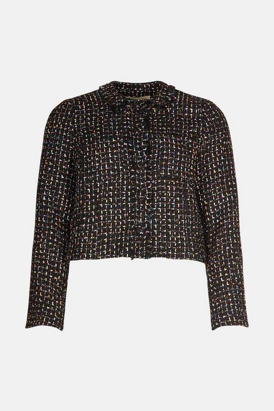 Oasis Premium Multi Colour Tweed Jacket 4
