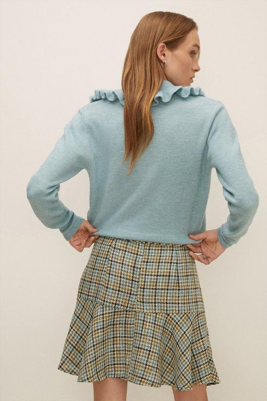 Oasis Flippy Check Tailored Skirt 3