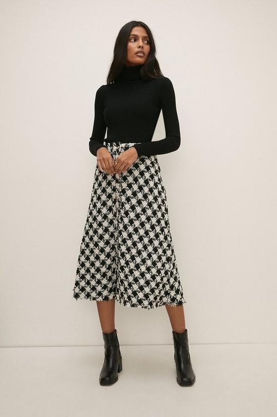 Oasis Boucle Tailored Midi Skirt 1