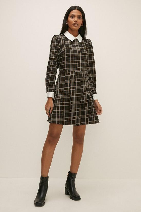 Oasis Check Collared Tailored Dress 1