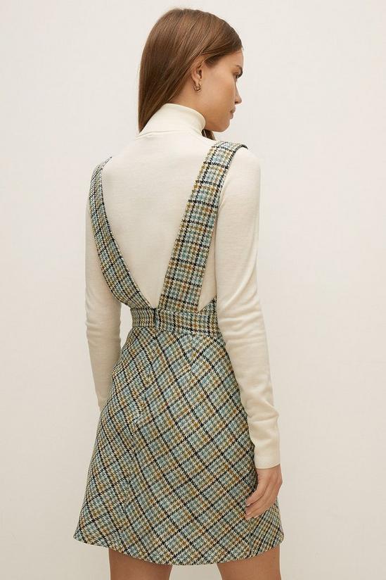 Oasis Check Pinafore Tailored Dress 3