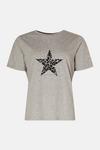 Oasis Flocked Animal Star Hotfix T-shirt thumbnail 4