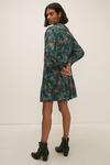 Oasis Cluster Floral Pintuck Tie Detail Smock Dress thumbnail 3
