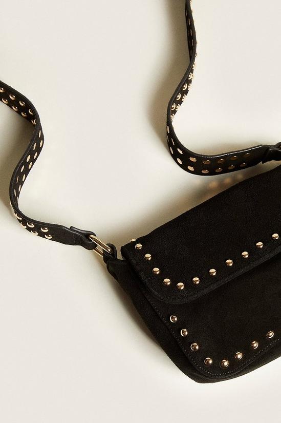 Oasis Suede Studded Cross Body Bag 2