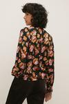 Oasis 70s Floral Shirred Neck Top thumbnail 3
