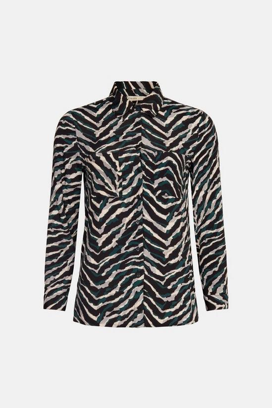 Oasis Zebra Printed Pocket Detail Shirt 4